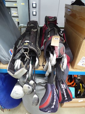 Lot 4270 - Two golf bags containing a quantity of...