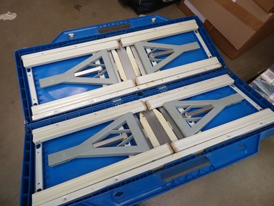 Lot 4273 - Blue fold up camping table