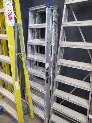 Lot 4288 - Two assorted aluminium decorator step
