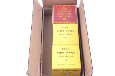 Lot 2239 - (S2) Two boxes of 8 bore Eley Eight Gauge No.4...