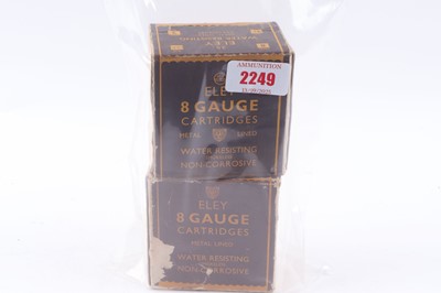 Lot 2249 - (S2) 50 x 8 bore Eley 8 Gauge cartridges,...