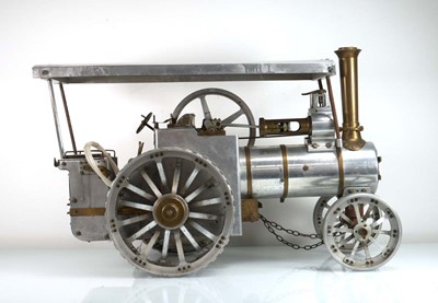 Lot 262 - A 2" scale aluminium scratch built model...
