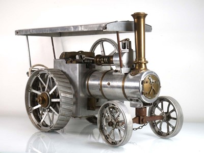 Lot 262 - A 2" scale aluminium scratch built model...
