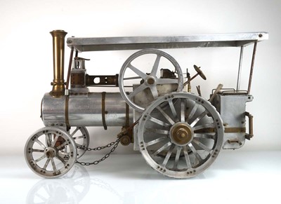 Lot 262 - A 2" scale aluminium scratch built model...