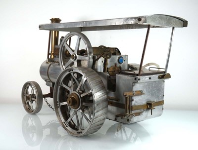 Lot 262 - A 2" scale aluminium scratch built model...