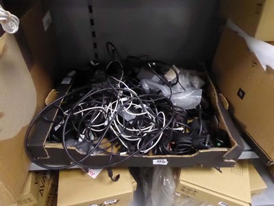 Lot 2212 - A box containing various power adaptors & cables