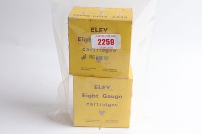 Lot 2259 - (S2) 50 x 8 bore Eley Eight Gauge BB shot...