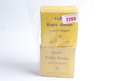 Lot 2260 - (S2) 50 x 8 bore Eley Eight Gauge No.3 and BB...