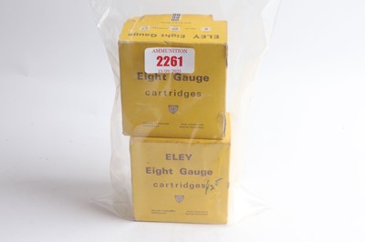 Lot 2261 - (S2) 50 x 8 bore Eley Eight Gauge BB shot...
