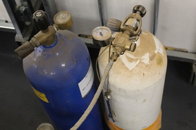 Lot 1459 - Two 12L compressed air cylinders