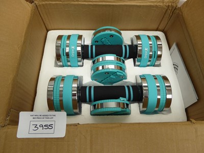Lot 3956 - Set of 5kg dumbbells