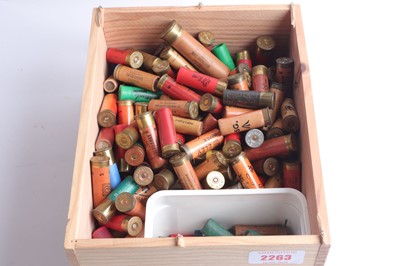 Lot 2263 - (S2) Wooden crate of collector cartridges,...