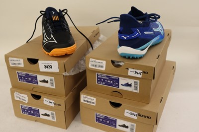 Lot 4x pairs of assorted Mizuno Wave hockey shoes