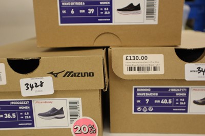 Lot 3x assorted Mizuno Wave womans running shoes