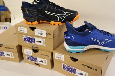 Lot 4x pair of assorted Mizuno Wave hockey shoes