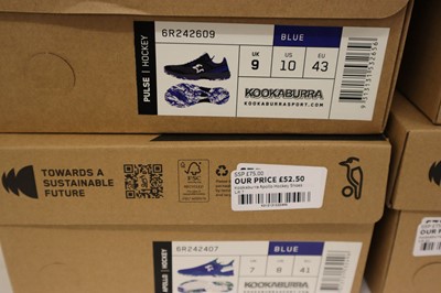 Lot 4x pairs of assorted Kookaburra hockey shoes,...