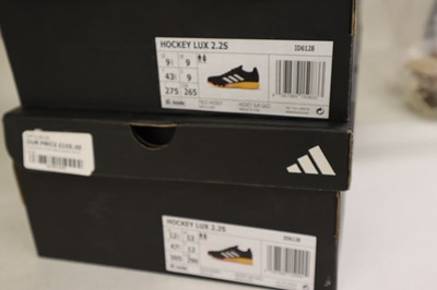 Lot 2x pairs of Adidas Lux Unisex hockey shoes