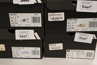 Lot 4x pairs of assorted Adidas womans trainers