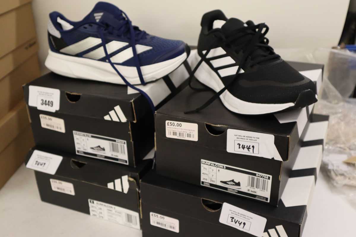 Lot 4x pairs of assorted Adidas mens trainers