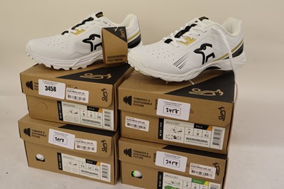 Lot 4x pair of assorted Kookaburra cricket shoes,...