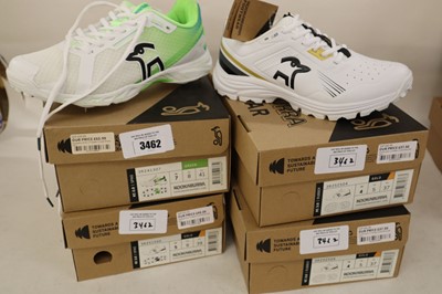 Lot 4x pairs of assorted Kookaburra cricket shoes,...