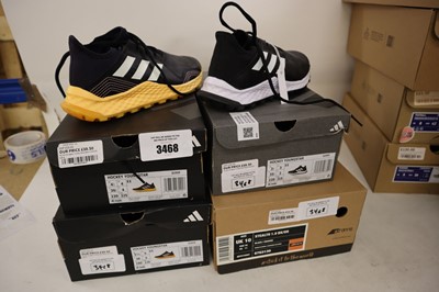 Lot 3x pair of Adidas hockey shoes and 1x Grays...