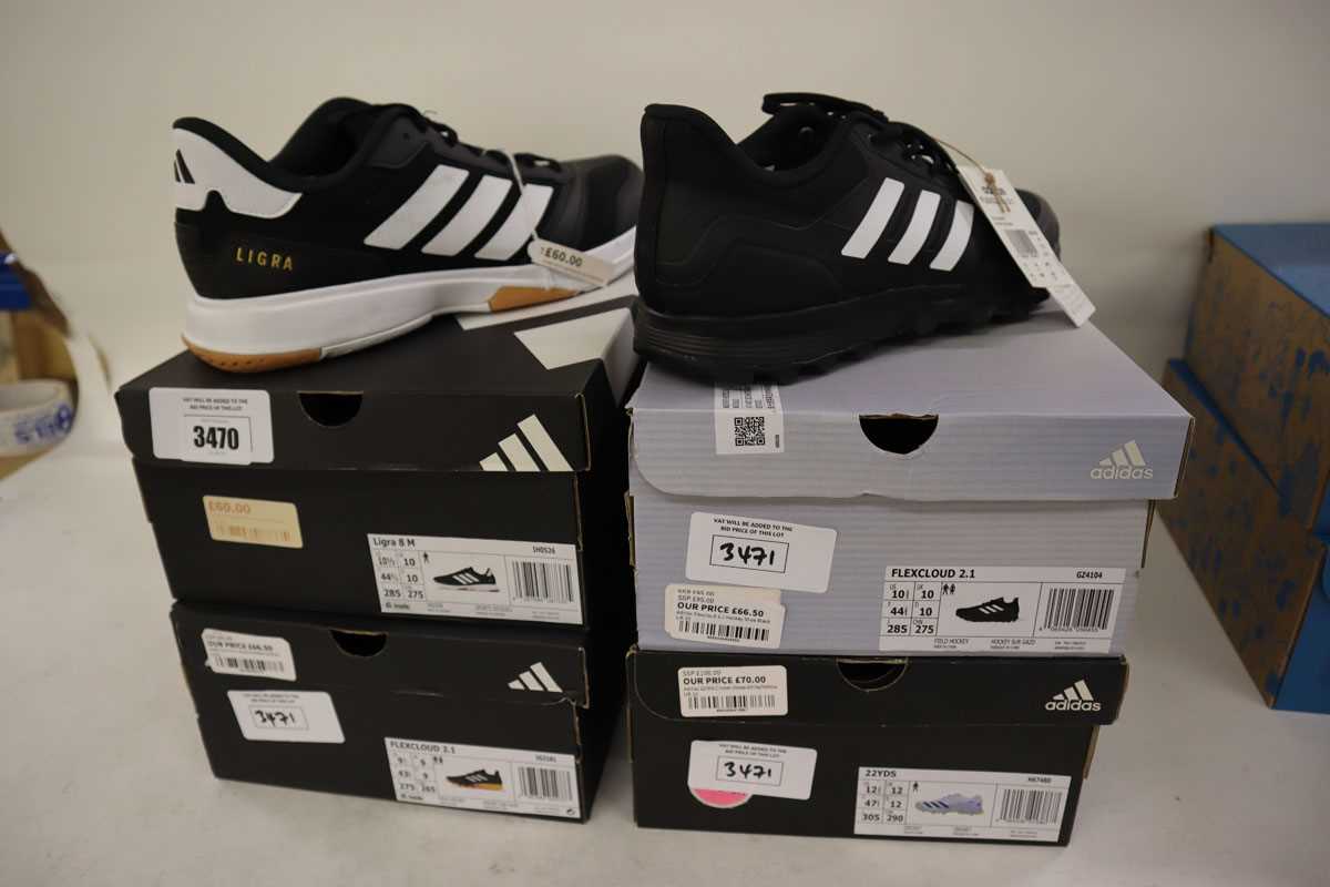 Lot 4x pairs of assorted Adidas sports shoes