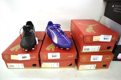 Lot 4x pairs of assorted Puma football boots