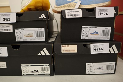 Lot 4x pairs of assorted Adidas sports shoes