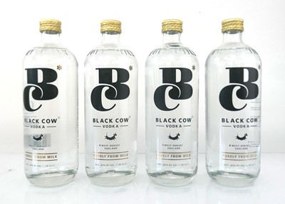 Lot 17 - 4 bottles of Black Cow Vodka from West Dorset...