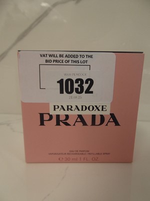 Lot 1032 - Prada paradoxe eau de parfum 30ml