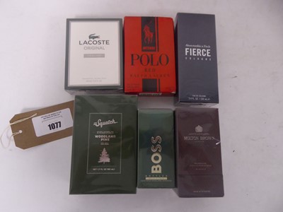 Lot 1077 - 6x Perfumes to include Molton Brown, Hugo Boss,...