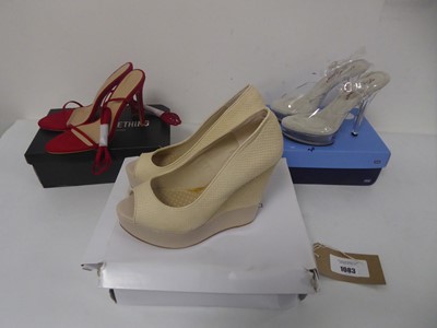 Lot 1083 - 3x Boxed pairs of high heels to include...