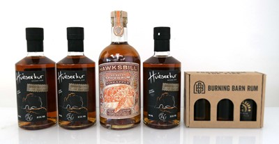 Lot 22 - 4 bottles of Rum & Burning Barn triple...