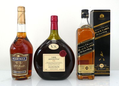 Lot 26 - 3 bottles, 1x Dupeyron VS Vieil Armagnac 40% 1...