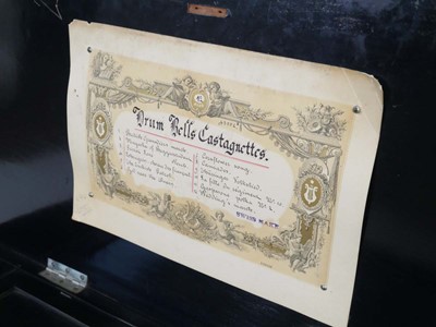 Lot 96 - A 19th century cylinder music box playing 12...
