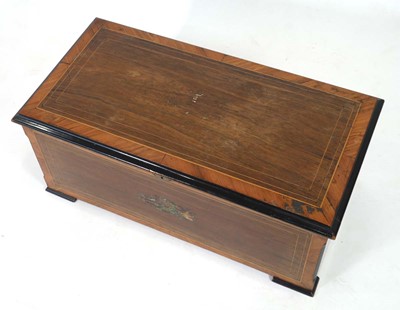 Lot 96 - A 19th century cylinder music box playing 12...