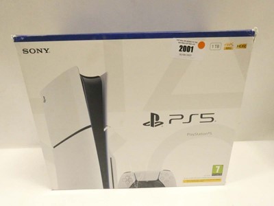 Lot 2001 - PlayStation 5 Slim Disc Edition 1TB, boxed