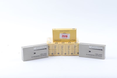 Lot 2570 - (S1) 400 x 9mm Luger boxed cartridges inc....