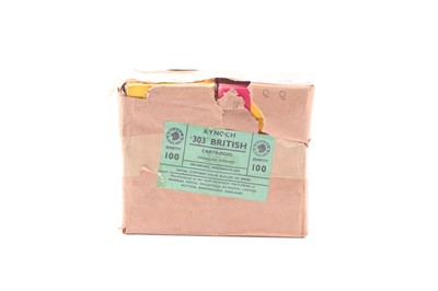 Lot 2639 - (S1) 100 x .303 British Kynoch rifle...