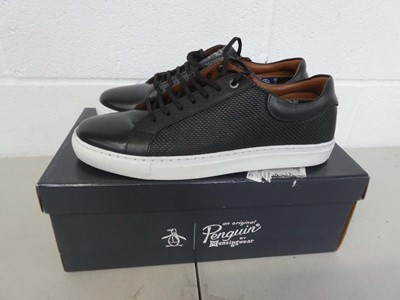 Lot 1821 - Boxed pair of Penguin 'Paxton' trainers size UK 9