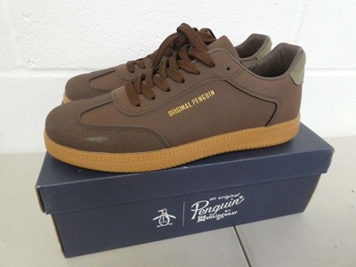 Lot 1826 - Boxed pair of Penguin 'salsa' trainers size UK 10