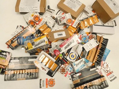 Lot 2405 - Quantity of AA, AAA and button cell battery packs