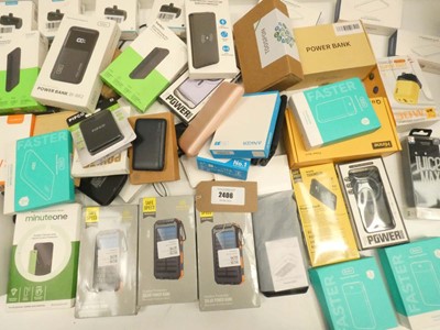 Lot 2406 - Quantity of various portable power banks