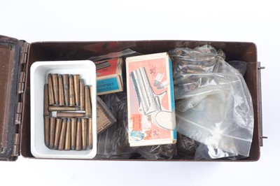 Lot 2666 - (S1) Ammunition tin of assorted pistol and...