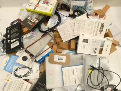 Lot 2407 - Assorted smartphone accessories; cases /...