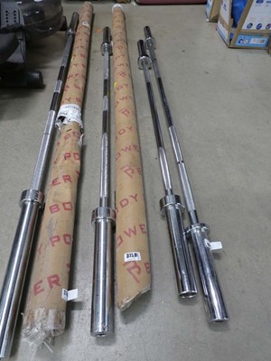 Lot 3231 - 2 mixed sized Olympic weight bars
