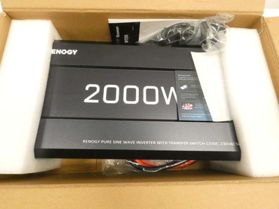 Lot 2018 - Renogy 2000W DC to AC Power Inverter