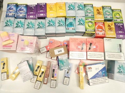 Lot 2419 - Quantity of vape pre-filled pod kits / pods /...