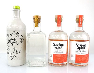 Lot 40 - 4 bottles of Gin, 1x Norfolk Gin Batch 2 39%...